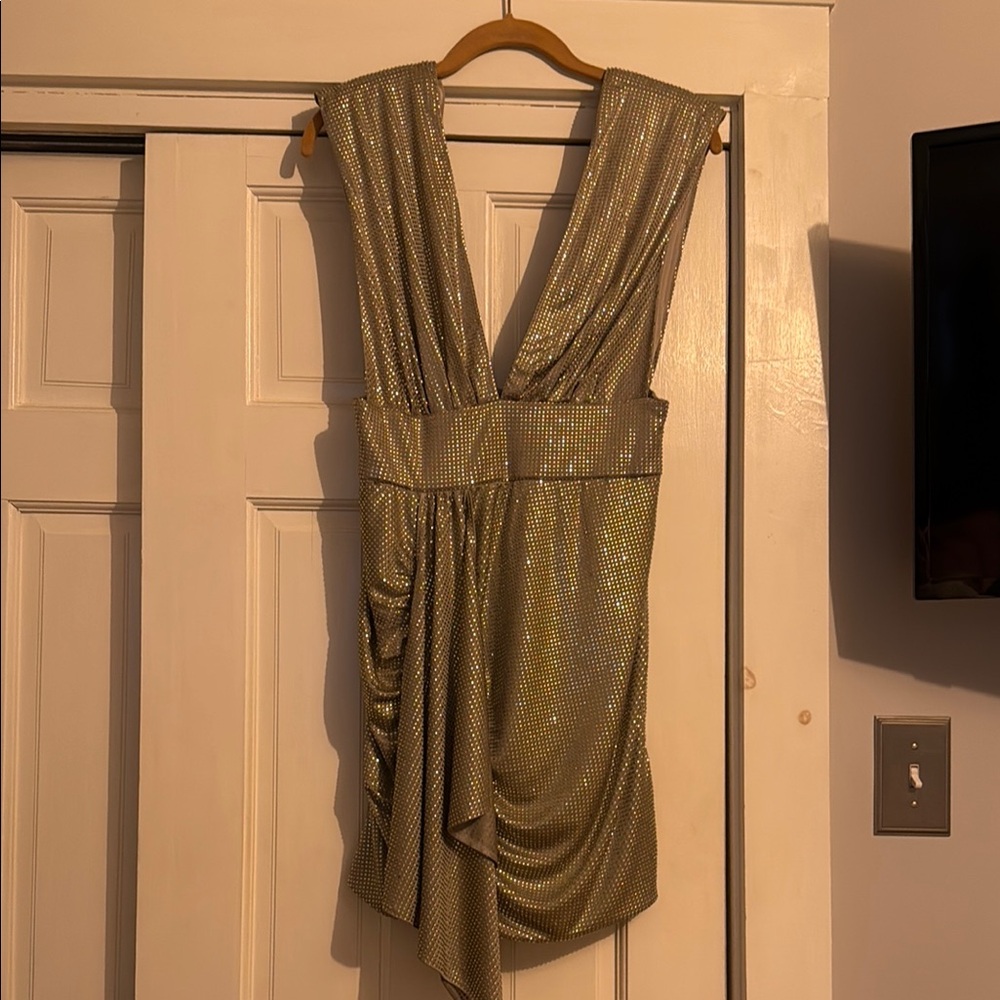 Anthropologie silver Sleeveless Dress